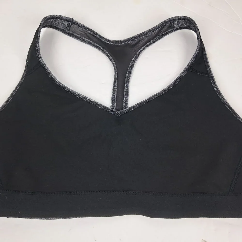 VSX Sport Victoria's Secret The Player Black/Gray Racerback Sports Bra Medium - Picture 6 of 8
